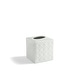 preview thumbnail 15 of 15, Kassatex Rattan Bathroom Accessory Collection White Tissue Holder