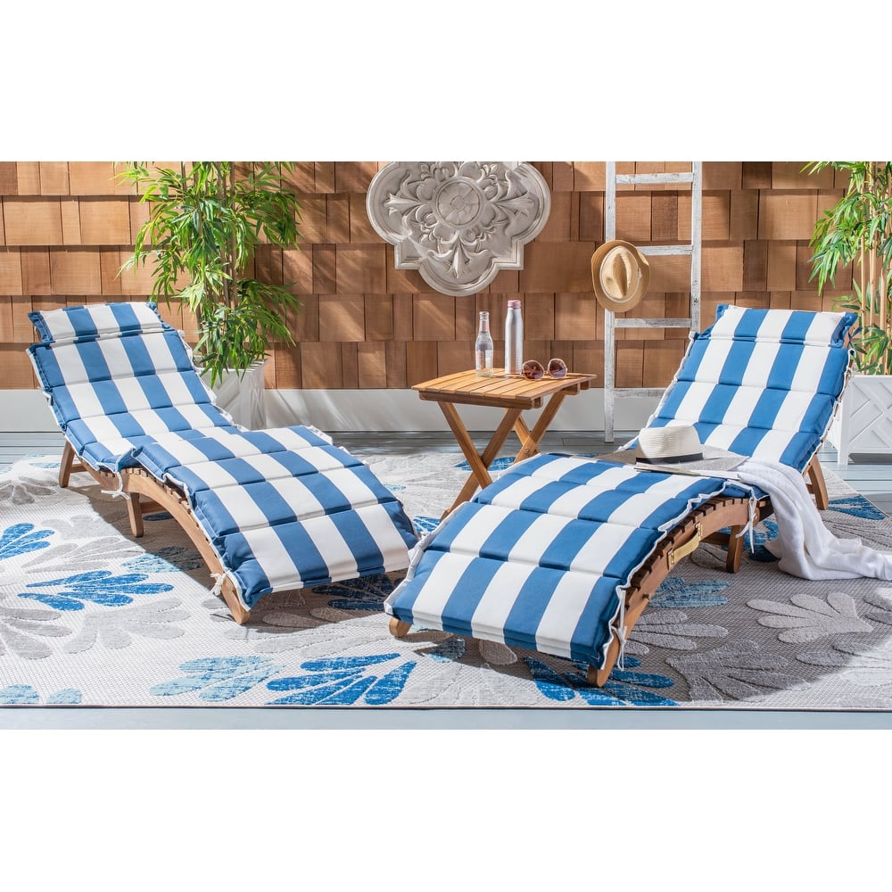 SAFAVIEH Outdoor Jamya 3-Piece Lounge Set - 21Wx25Dx72H