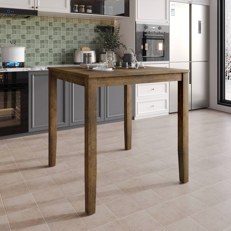 CraftPorch Simple Classy Square Counter Height Dining Table