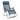 Lafuma Futura XL Zero Gravity Outdoor Steel Framed Lawn Recliner Chair, Ocean