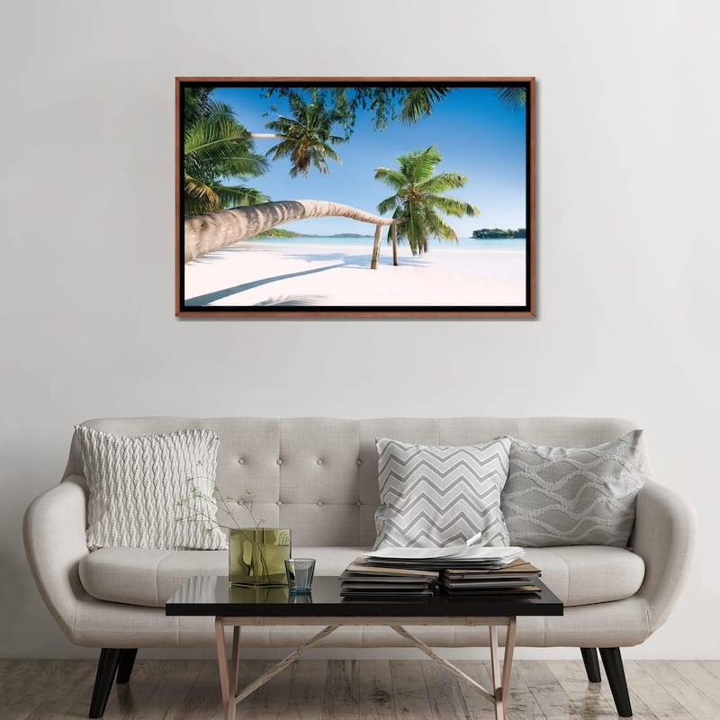 "Palm, Seychelles" by Stefan Hefele Framed