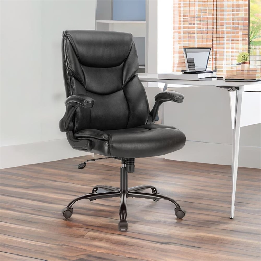 Ergonomic Office Chair with High Back Flip Up Armrest and