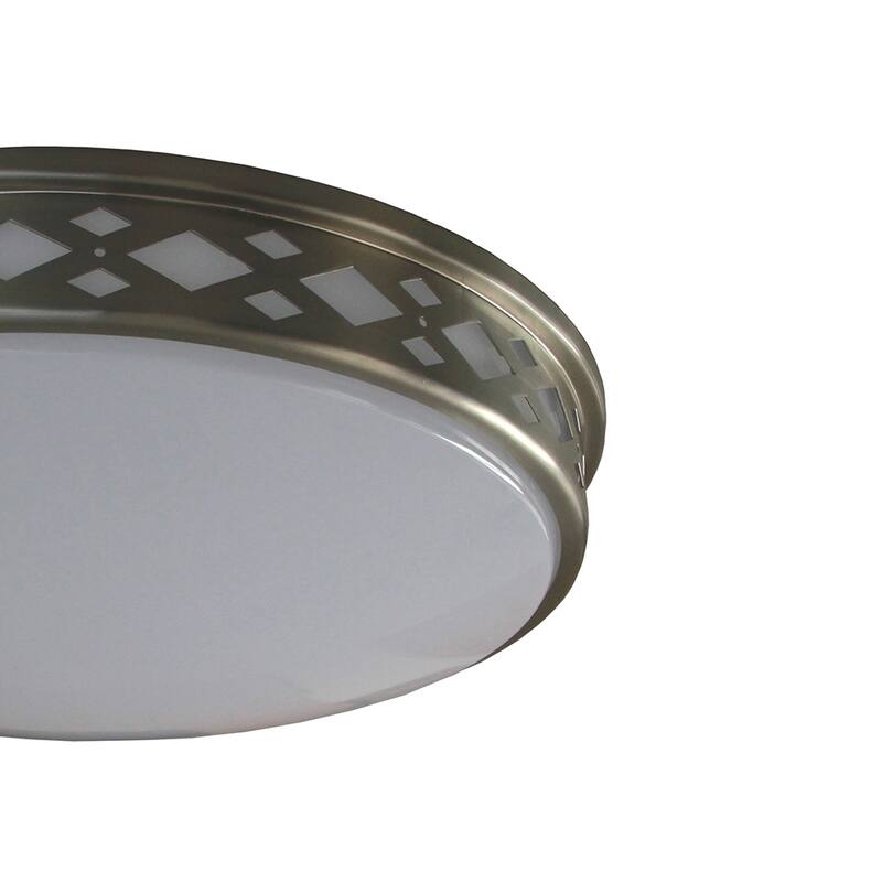 Amax Lighting 20W LED diamonud fixture in Brush Nickel Finish