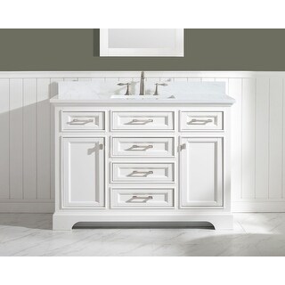 Milano 48" Single Vanity in White