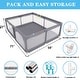 preview thumbnail 2 of 7, Fabric Baby Playpen, Anti-Slip Base Play Area, Non-Toxic Safe Fence
