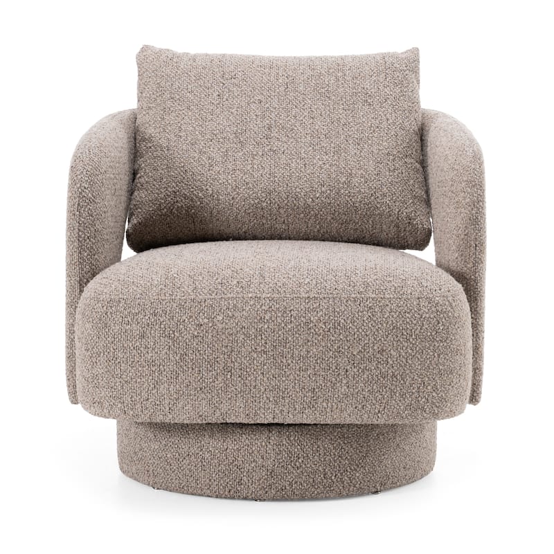 Divani Casa Johnny Modern Brown Fabric Accent Chair