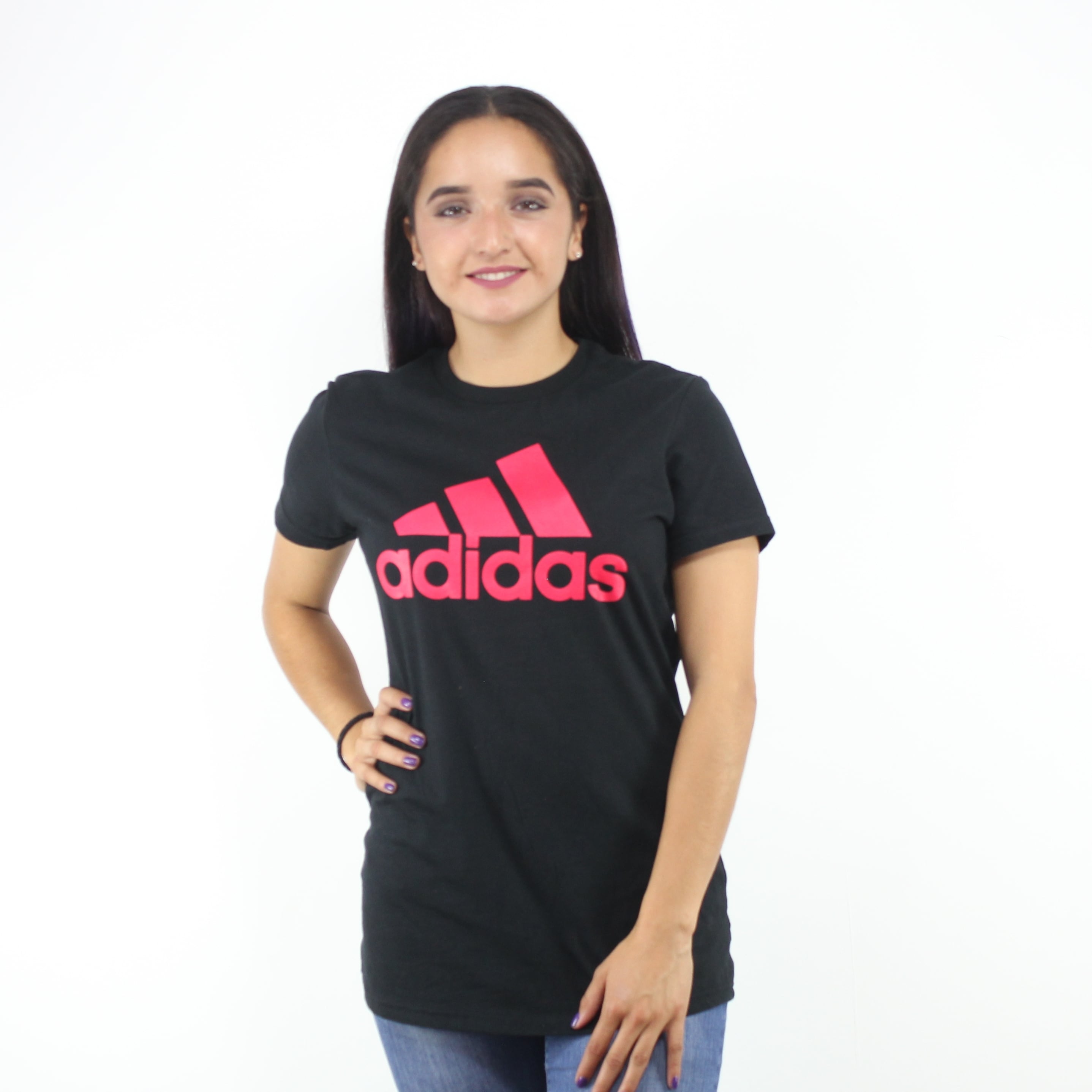 adidas red and black t shirt