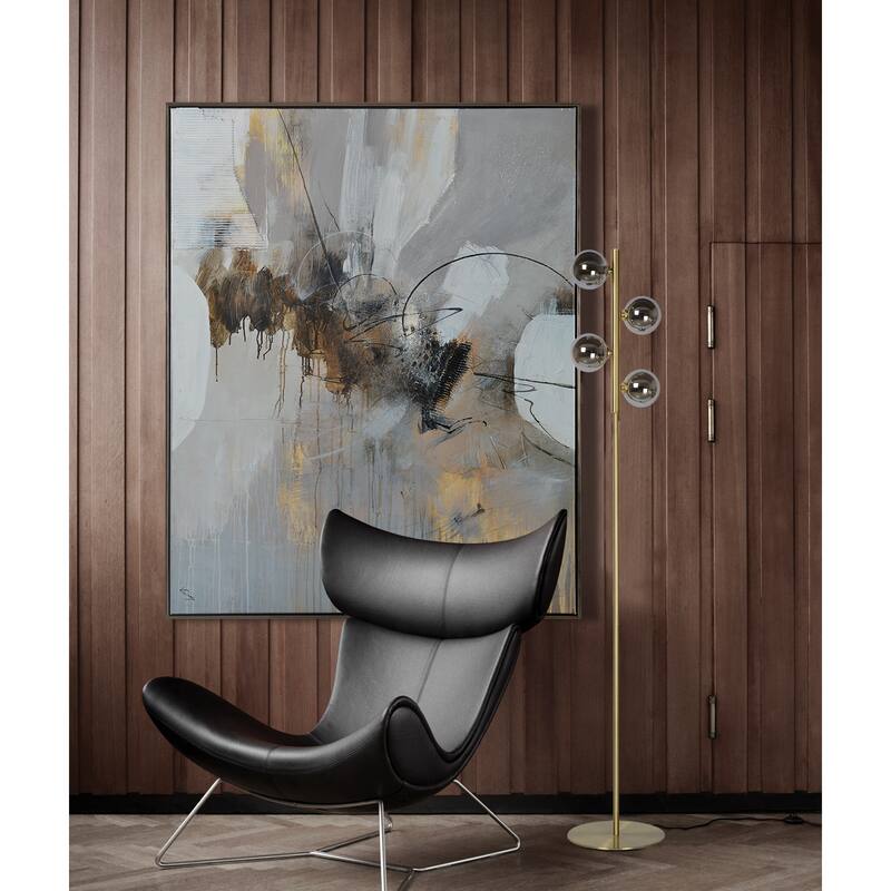 Renwil Keys 40" Wide Canvas Art, Grey