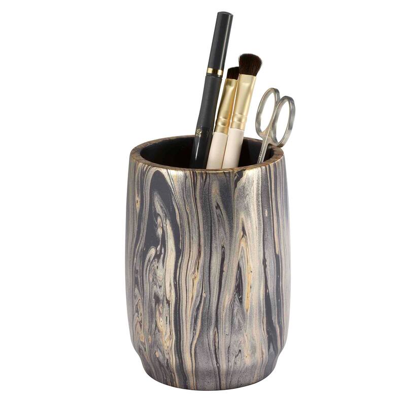 Nicole Miller Harper Tumbler - Black/Gold