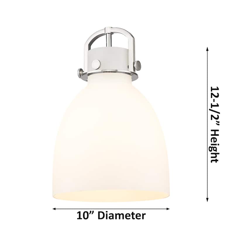 Innovations Lighting Newton Bell - 1 Light 10" Stem Hung Pendant