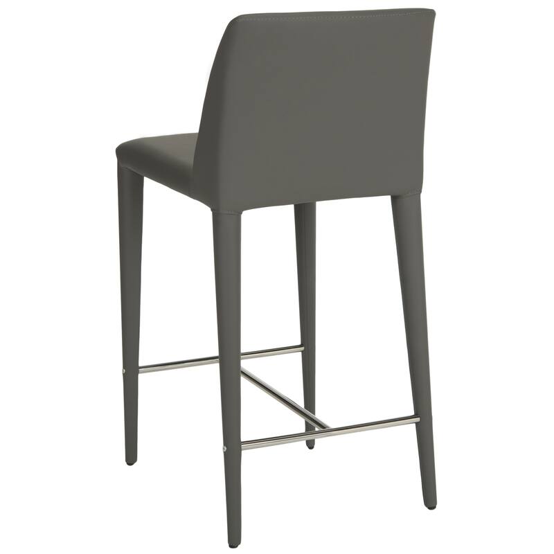 SAFAVIEH Merry Mid-Century 26-inch Black Counter Stool (Set of 2) - 22.6" x 17.4" x 36.2" - 23Wx17Dx36H