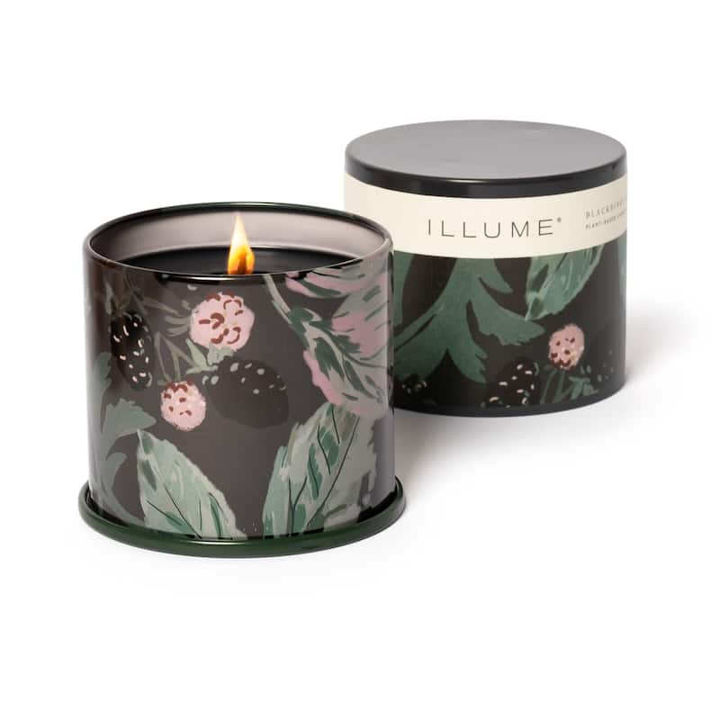 ILLUME Beautifully Done Baltic Glass Candle, Blackberry Absinthe