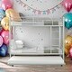preview thumbnail 1 of 54, Full Size Loft Bed with Built-in L-Shaped Desk and Storage Shelves Silver