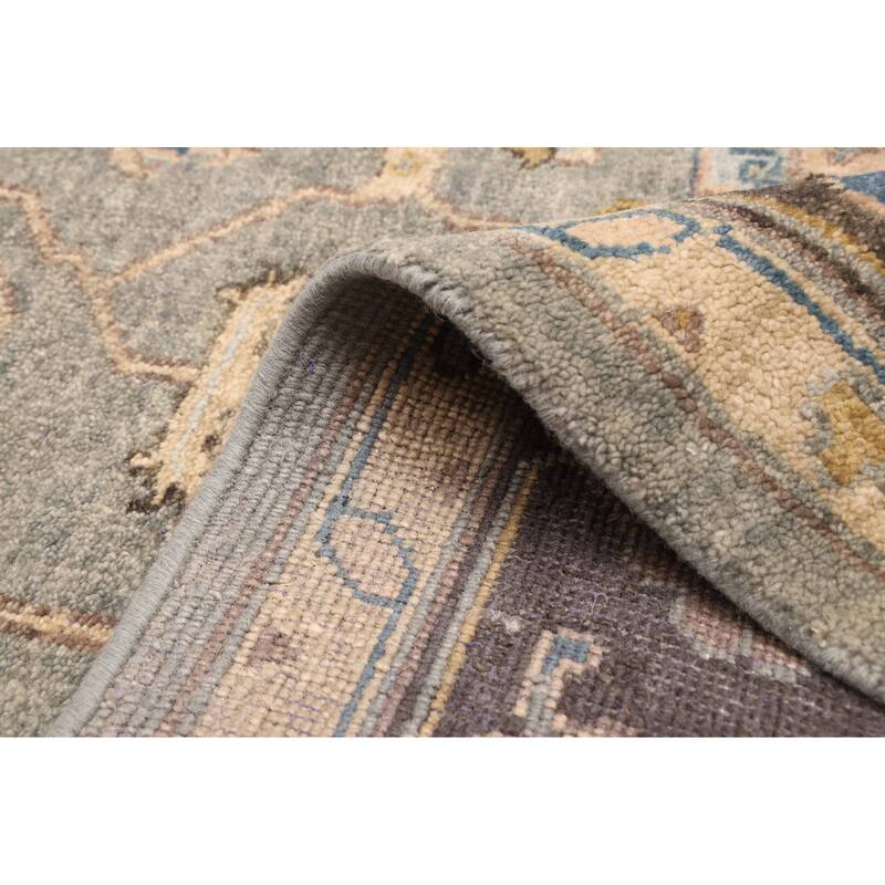 ECARPETGALLERY Hand-knotted Finest Agra Jaipur Teal Wool Rug - 9'3 x 12'10