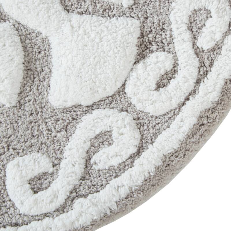Madison Park Marrakesh Medallion Cotton Tufted Bath Rug