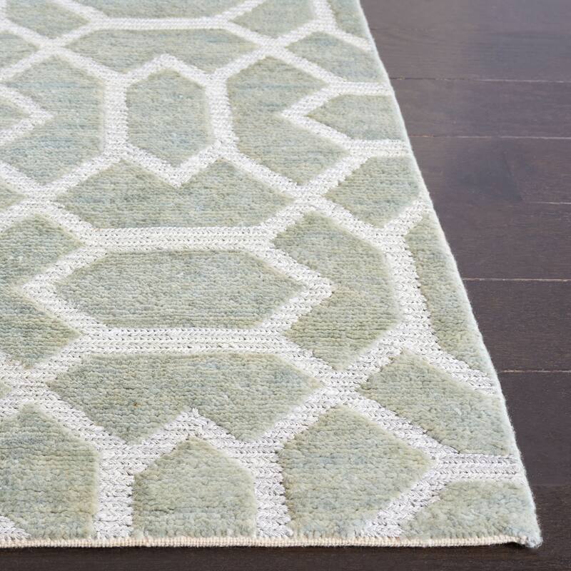 SAFAVIEH Hand-knotted Santa Fe Burgel Modern Wool Rug
