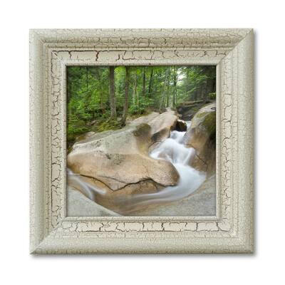 Antique Passage Cracked Paint Wood Frame