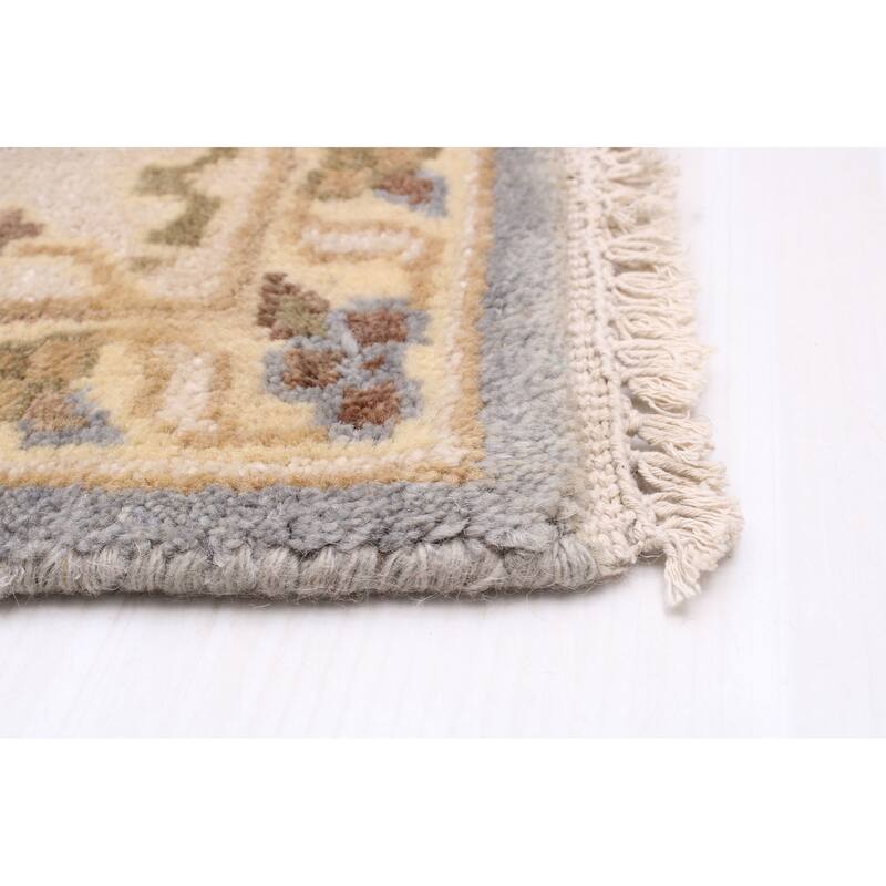 ECARPETGALLERY Hand-knotted Royal Oushak Dark Grey Wool Rug - 8'1 x 9'10