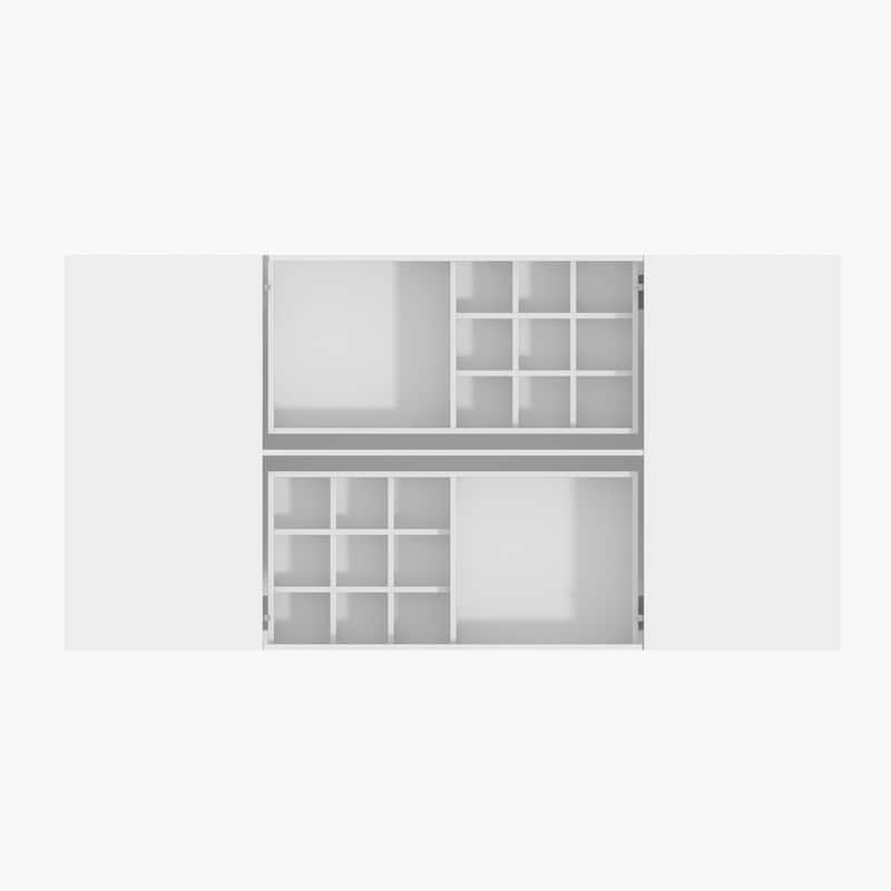 Sleek Closet Storage Island with Multiple Drawers for Accessories