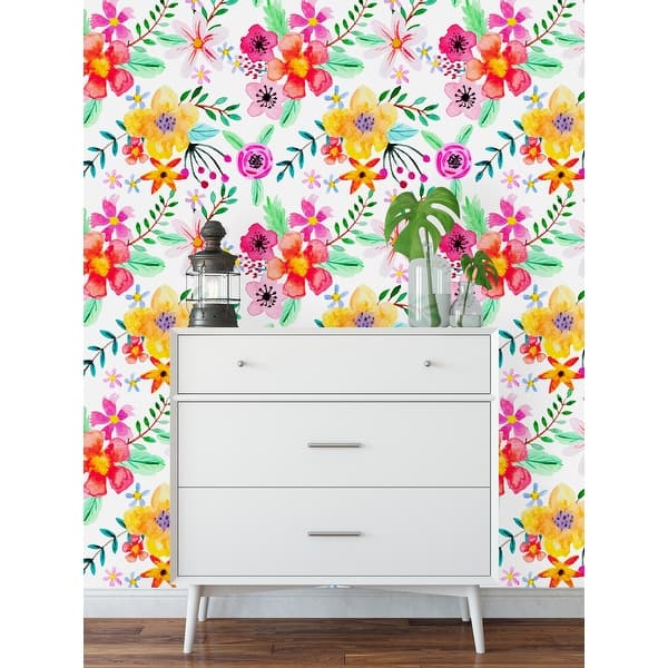 bright print wallpaper