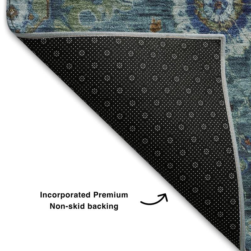 Premium Washable Super Soft Traditional Kashan Mayfield Rug