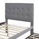 preview thumbnail 17 of 21, Modern and Timeless Twin Size Upholstered Platform Bed with Pull-out Twin Size Trundle and 3 Drawers