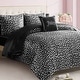 preview thumbnail 3 of 13, Juicy Couture Modern Leopard Satin Comforter Set 6-8 Piece Bed in a Bag