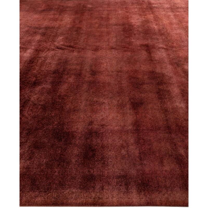 Overdyed One-of-a-Kind Hand-Knotted Area Rug - Pink - 9' 3" x 12' 0"