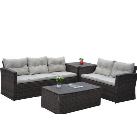 Buy Size 4-Piece Sets Outdoor Sofas, Chairs & Sectionals Online at