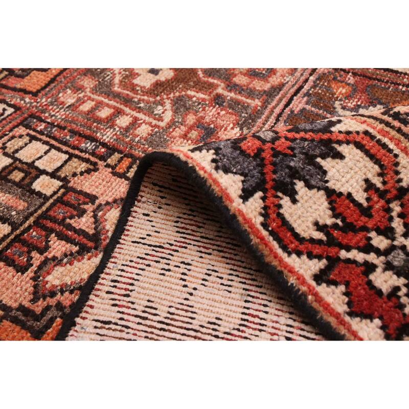 ECARPETGALLERY Hand-knotted Kayseri Vintage Dark Copper Wool Rug - 6'2 x 9'7