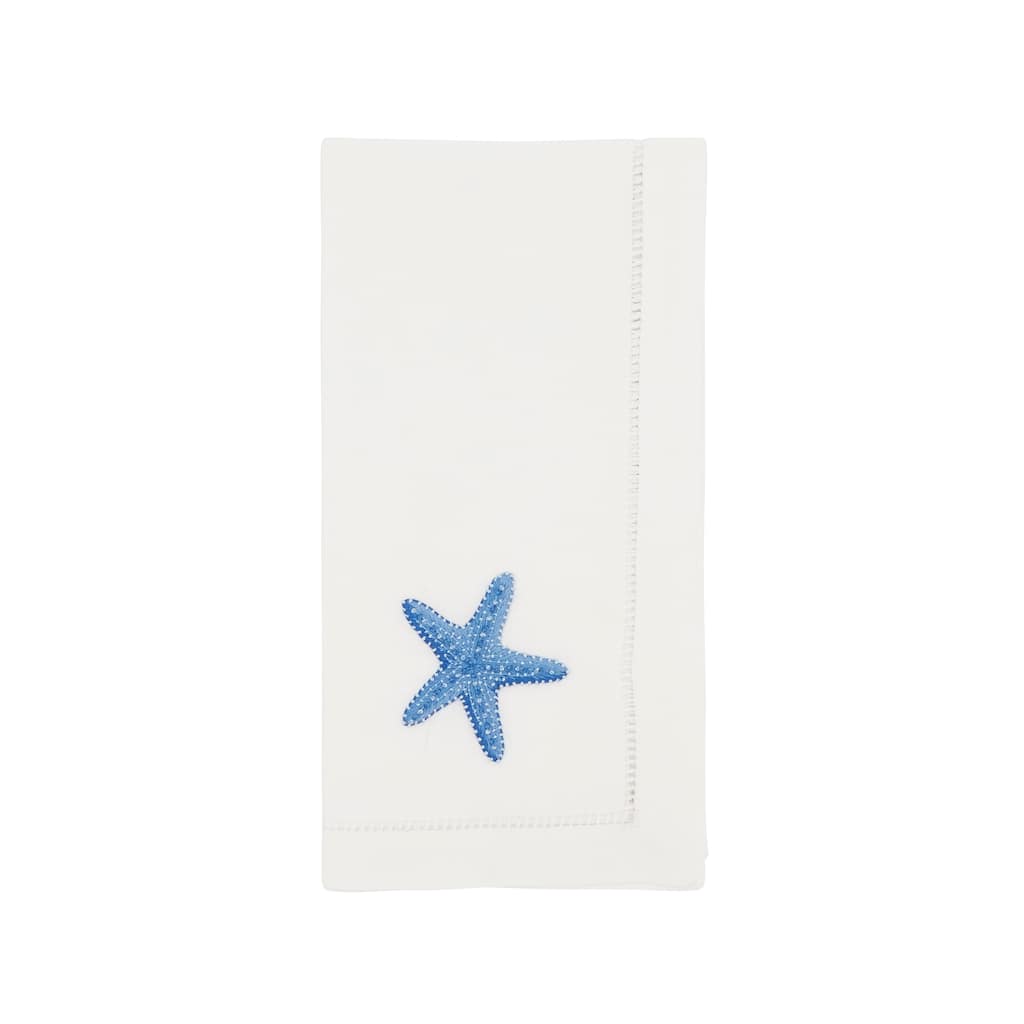 Embroidered Starfish Serenade Napkin (Set of 6) - 20"x20"