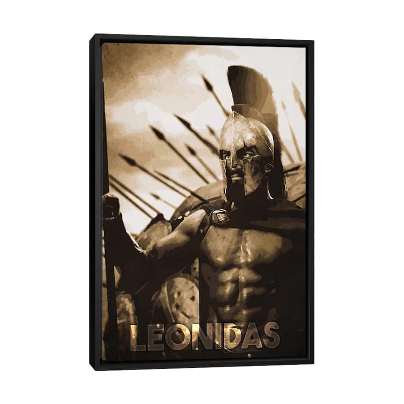 iCanvas "Leonidas" by Durro Art Framed Canvas Print - Black - 40x26