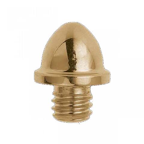 Brass Small Cabinet Door Hinge Finial Pair 3/8 in Finial with Helmet Tip Renovators Supply