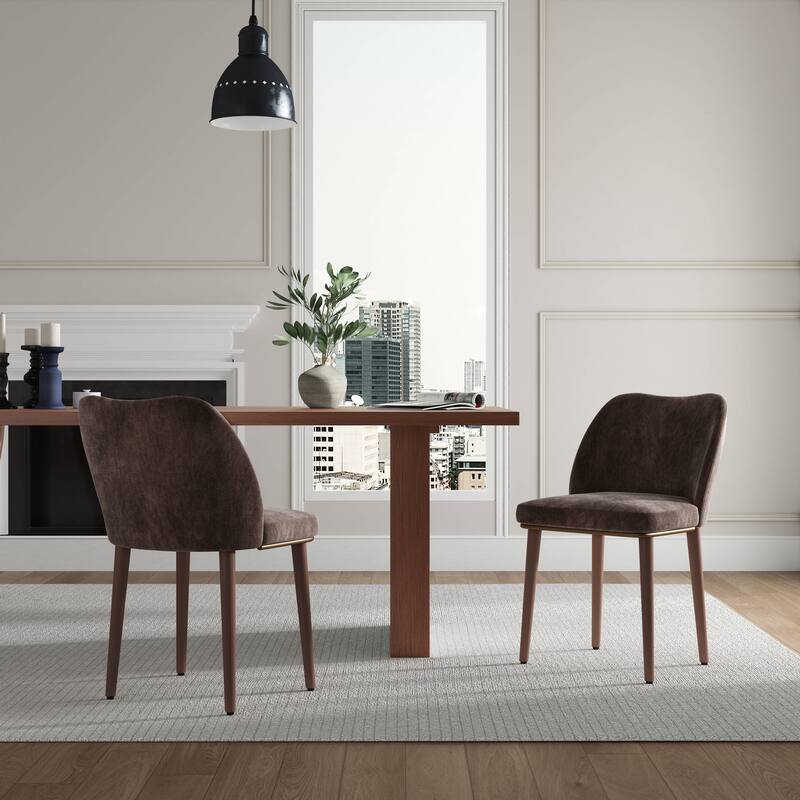 Upholstered Back Dining Chair (Set of 2)