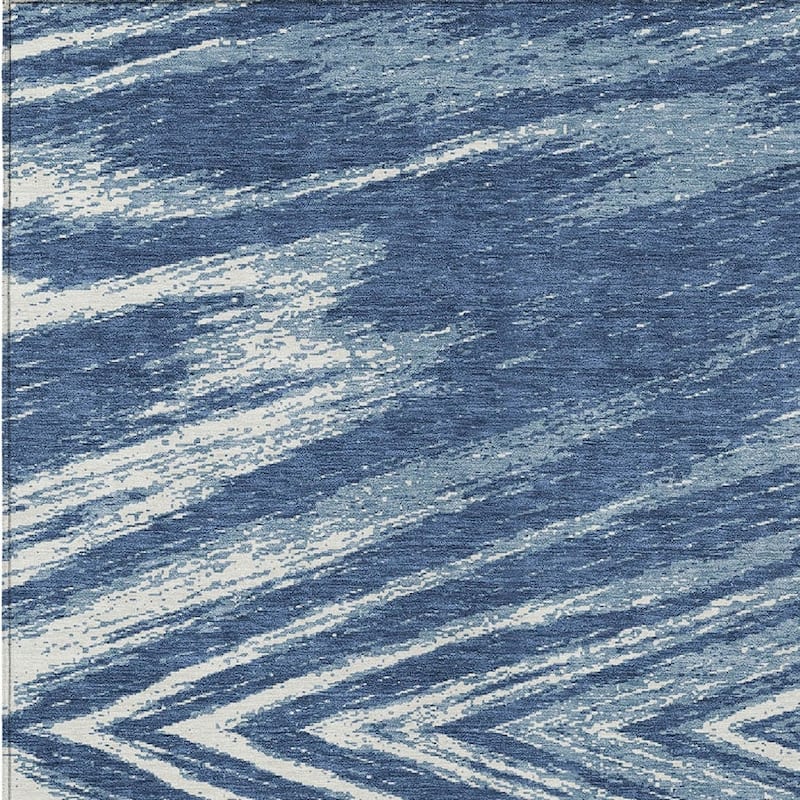 HomeRoots Abstract Transitional Rectangle Outdoor Rug