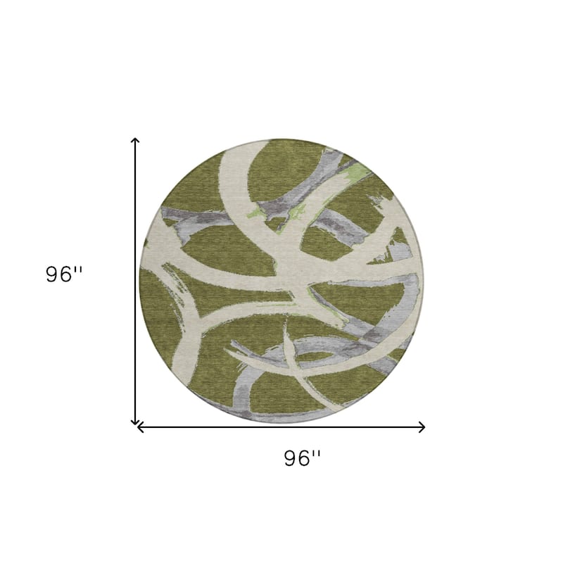 HomeRoots Abstract Transitional Rectangle Outdoor Rug