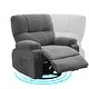 preview thumbnail 4 of 14, 360 degree rotating swing single sofa chair, equipped with soft cushion and backrest, comfortable armchair