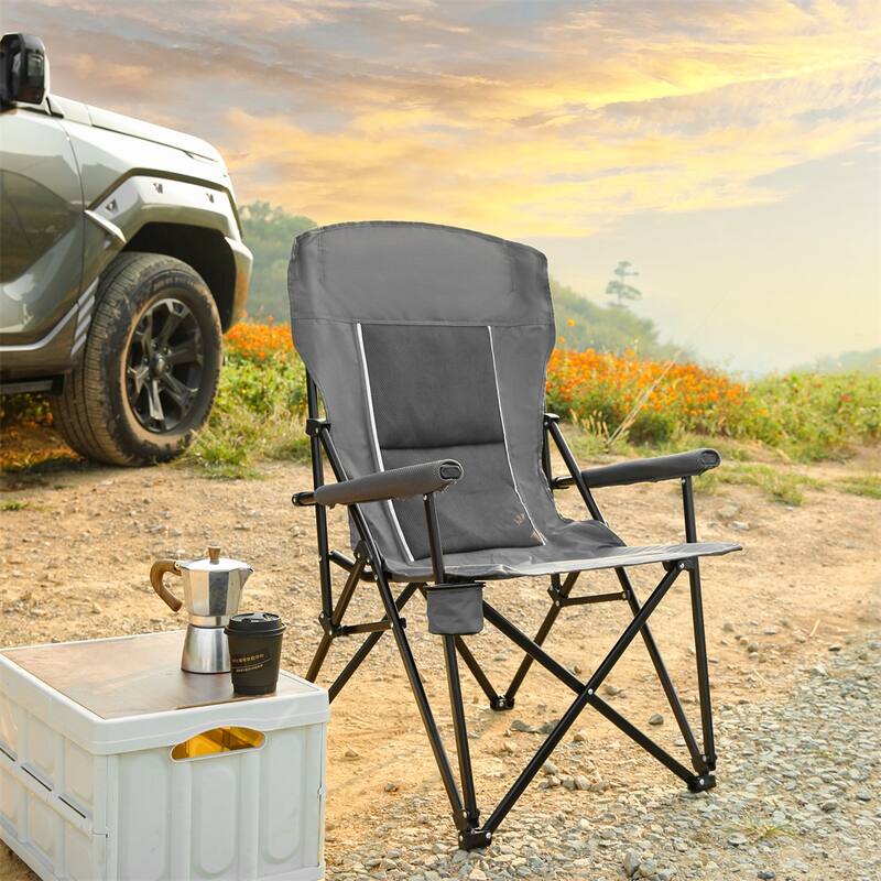 High Back Heavy Duty Lawn Chair,Portable Collapsible Chair