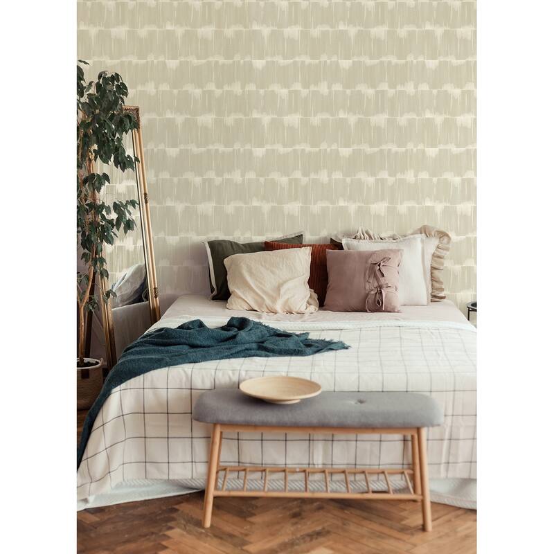 NuWallpaper Beige Dallas Peel & Stick Wallpaper