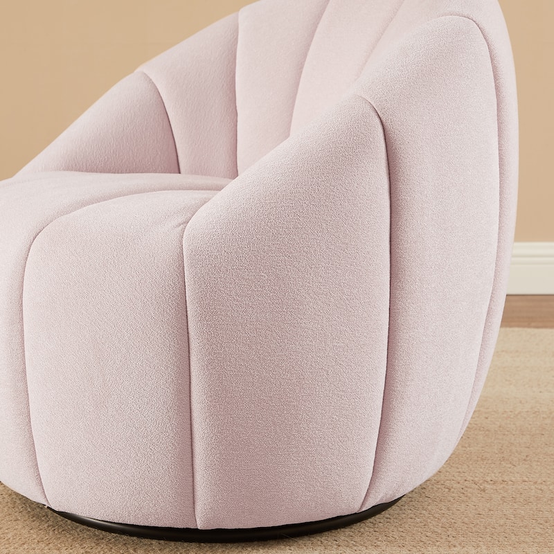 Art Leon Modern Swivel Barrel Chair