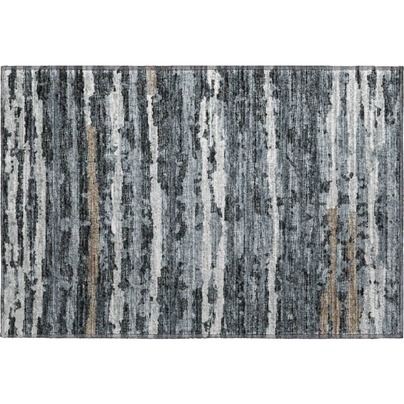 Premium Washable Super Soft Modern Ombre Stripes Mayfield Rug