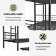 preview thumbnail 4 of 14, Black Twin over Twin Metal Heavy-duty Bunk Bed