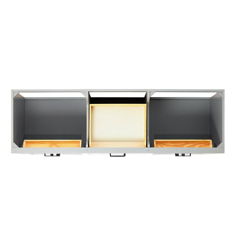 Ariel T072D-BC Hepburn 72" Double Free Standing Vanity Cabinet Only