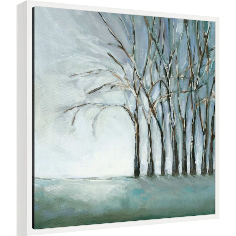 Tree in Winter by Christina Long Framed Canvas Wall Art Print - Sylvie White