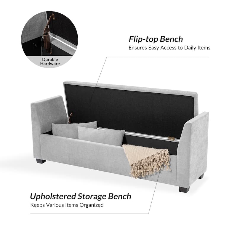 Pascual Storage Bench by HULALA HOME
