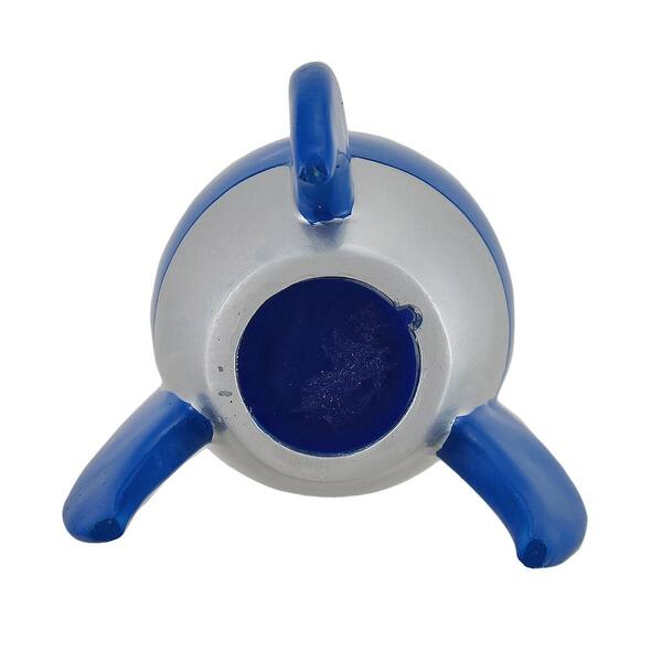 Shop Blue And Silver Rocket Ship Coin Bank 9 X 5 5 X 5 5