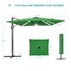 preview thumbnail 38 of 40, BONOSUKI 11.5x9FT LED Cantilever Patio Umbrella with 360 Rotation