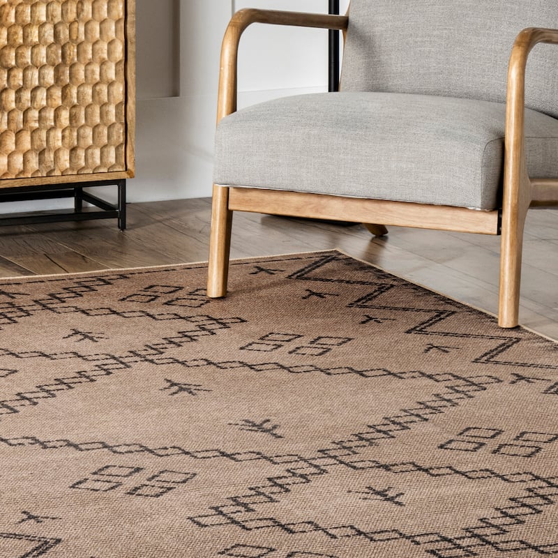 Erica Easy Jute Machine Washable Area Rug