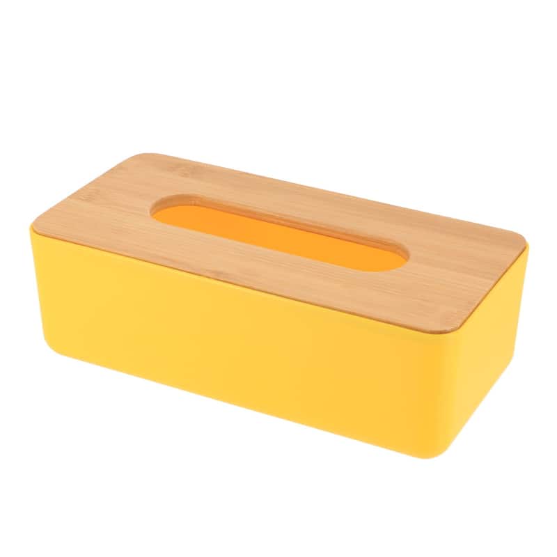 Yellow Padang Bathroom Accessory Set 7-Pieces Bamboo