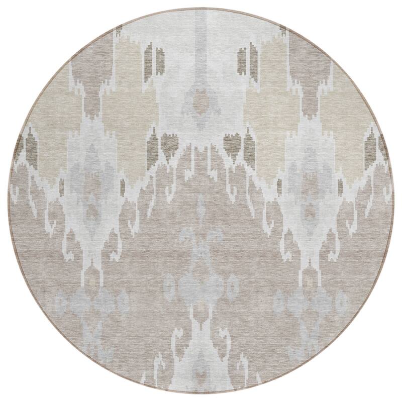 HomeRoots Ikat Transitional Rectangle Outdoor Rug